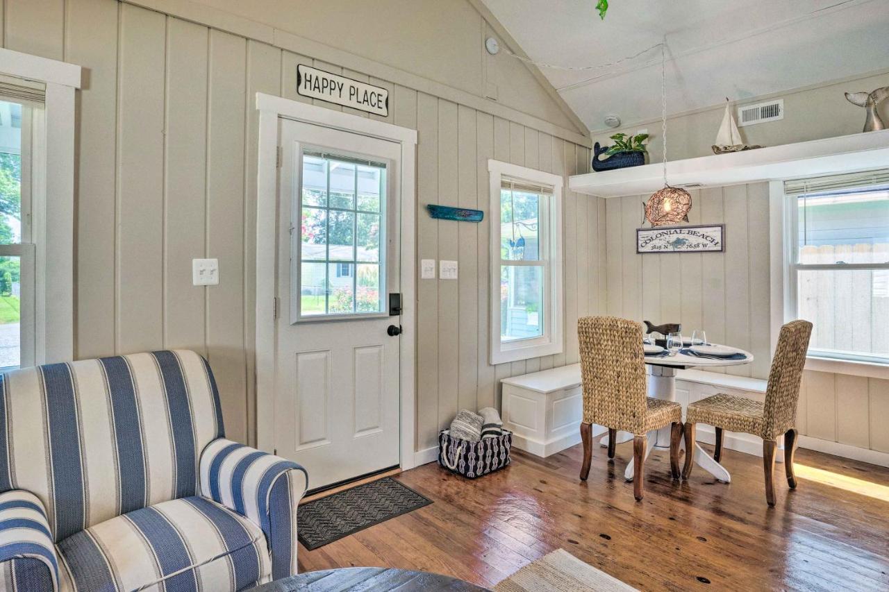 Chic Cottage With Private Yard Steps To Beach! Colonial Beach Exteriör bild