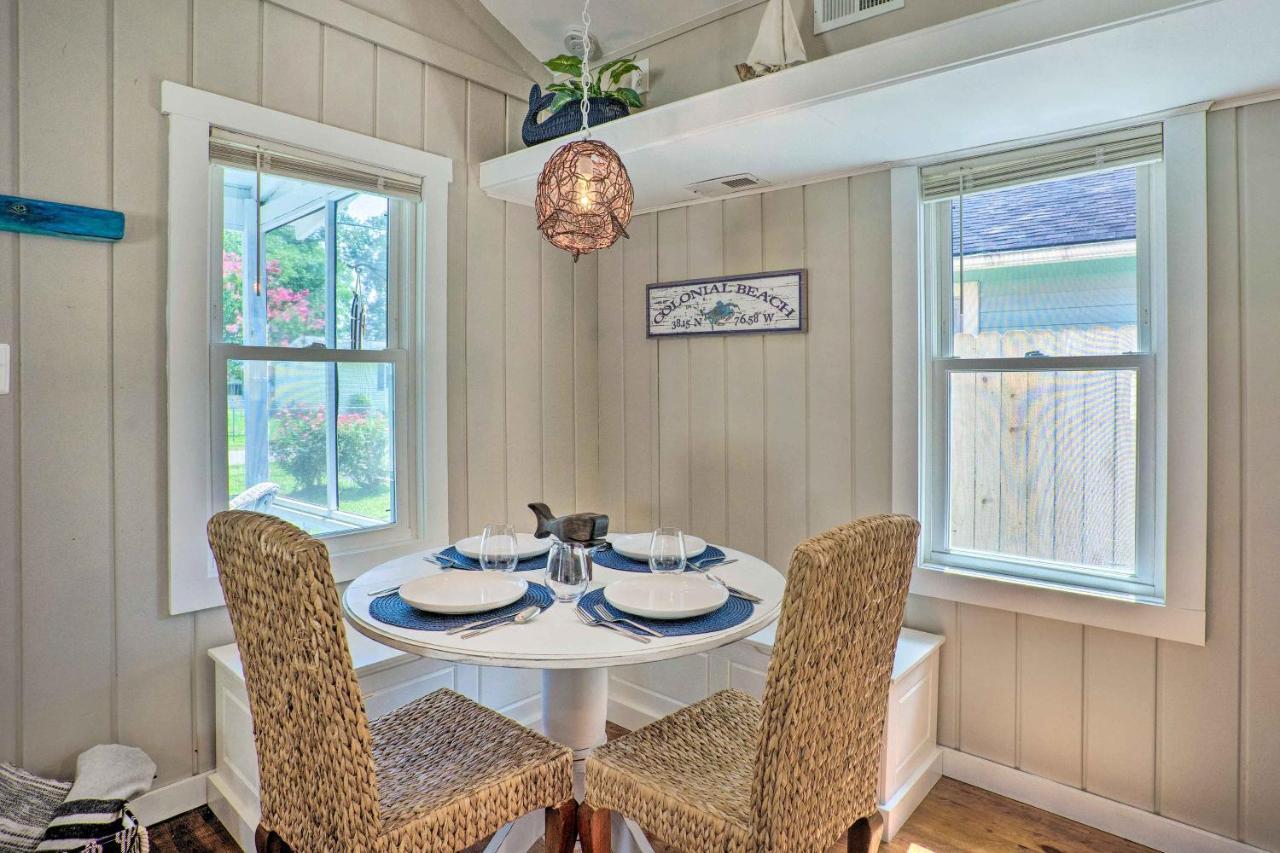 Chic Cottage With Private Yard Steps To Beach! Colonial Beach Exteriör bild